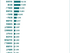 新能源主机厂销量排行